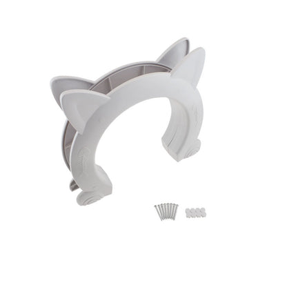 4-Way Locking Cat Door Flap - Controllable Pet Door for Cats & Small Dogs