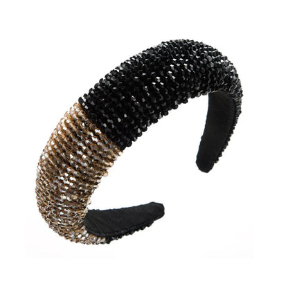 Luxury Crystal Hairband Women Hair Accessories Jewelry Baroque Padded Head Band Rhinestone Headband - Shello's Creative Boutique