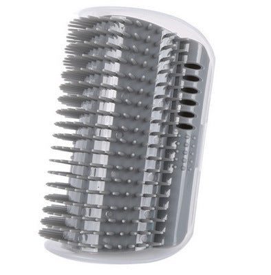 Cat Self-Grooming Brush with Catnip - Wall-Mounted Massage & Shedding Tool