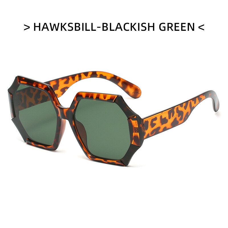 Vintage Oversize Round Sunglasses Women Luxury Brand Design Retro Sun Glasses Female Big Frame Shades Black Lady UV400