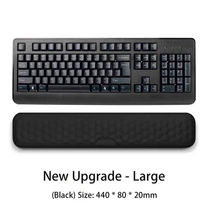 Keyboard mouse wrist rest ergonomic office typing protect relax wrist memory foam mouse pad - Shello's Creative Boutique