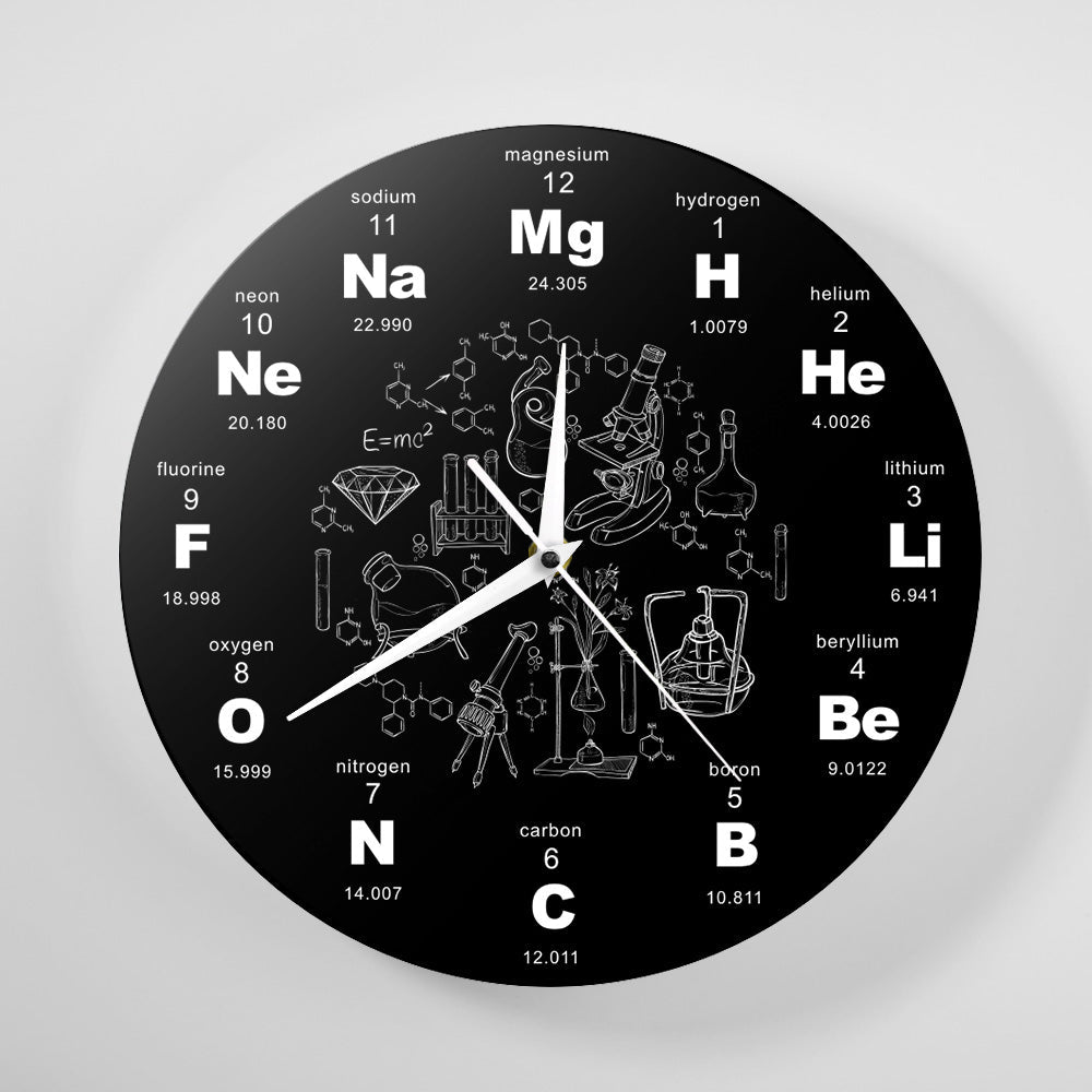 Periodic Table Clock Decorative Wall Clock eprolo
