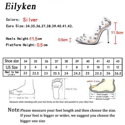 Eilyken Rivet Crystal Pumps – Striking Elegance for Every Special Occasion