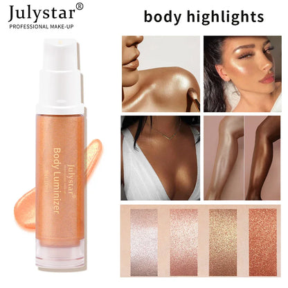 New Full-Body Beach Sexy Highlighter Lotion Brightening Skin And Brightening Highlighter Liquid Milk Body Highlighter - Shello's Creative Boutique