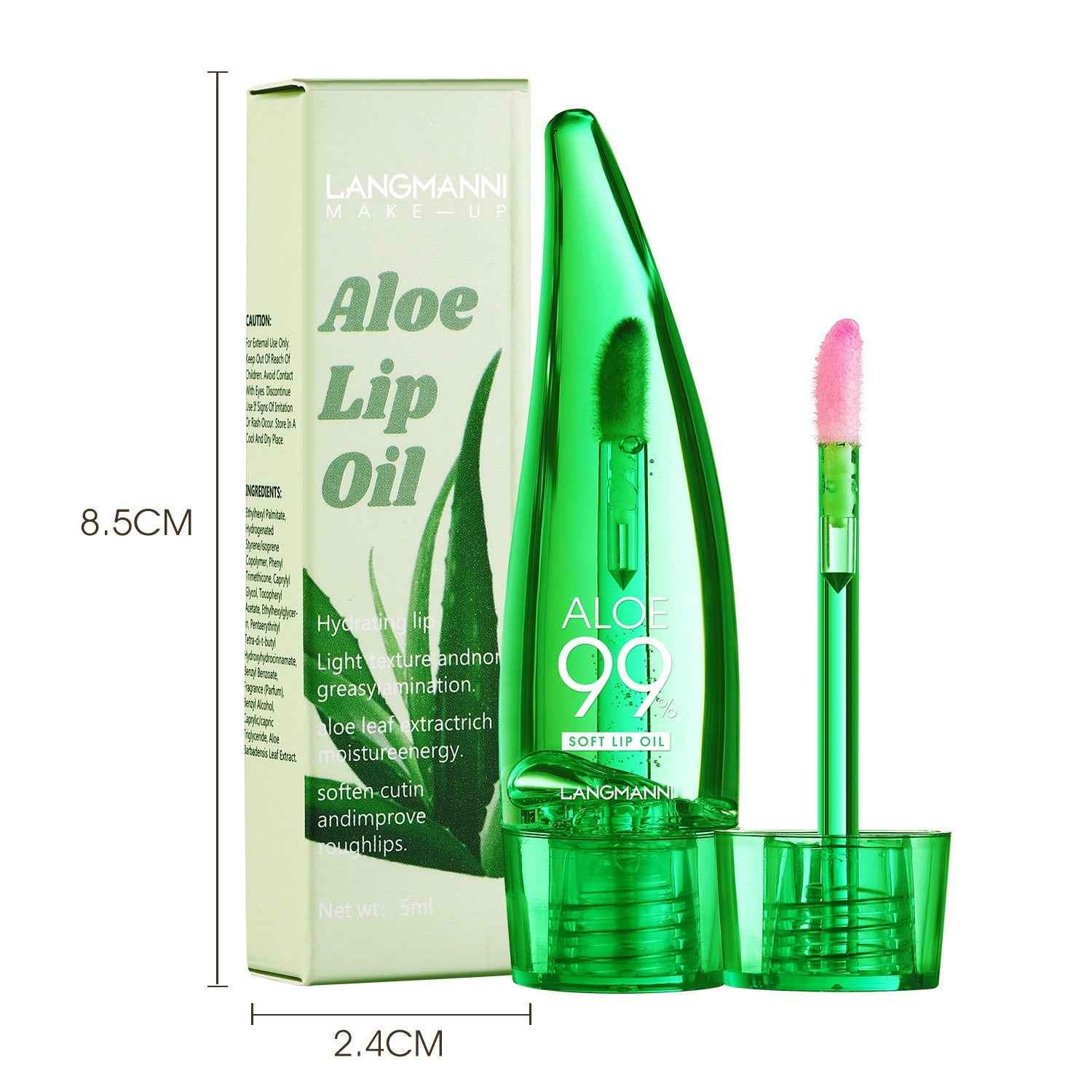 Aloe Vera Lip gloss, temperature-sensitive colour-changing lip glaze, Lip Oil