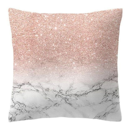 Rose Gold Pineapple Glitter Pillow Case - Glamorous 45x45cm Cushion Cover - Shello's Creative Boutique