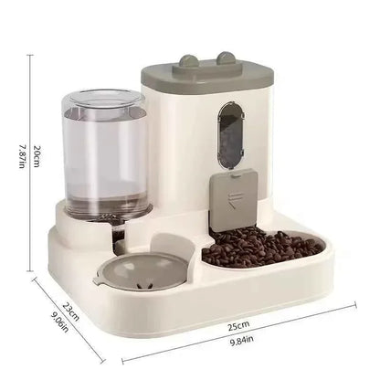 2-in-1 Automatic Pet Feeder & Water Dispenser - Large Capacity for Cats & Dogs - Shello's Creative Boutique