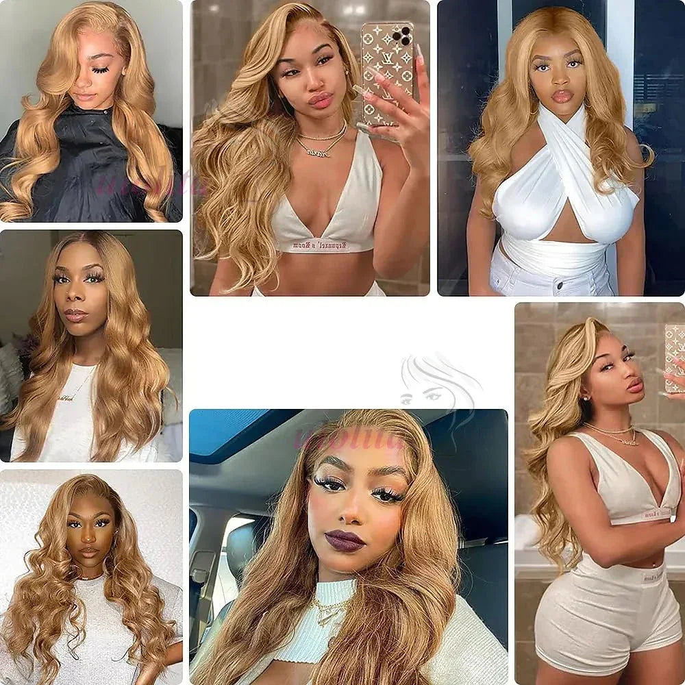 Honey Blonde Brazilian Body Wave Hair Bundles - 100% Raw Human Hair Extensions - Shello's Creative Boutique
