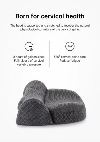 Bed Side Sleeping Pillow Neck Pain Relief Ergonomic Cervical Memory Foam Pillow - Shello's Creative Boutique