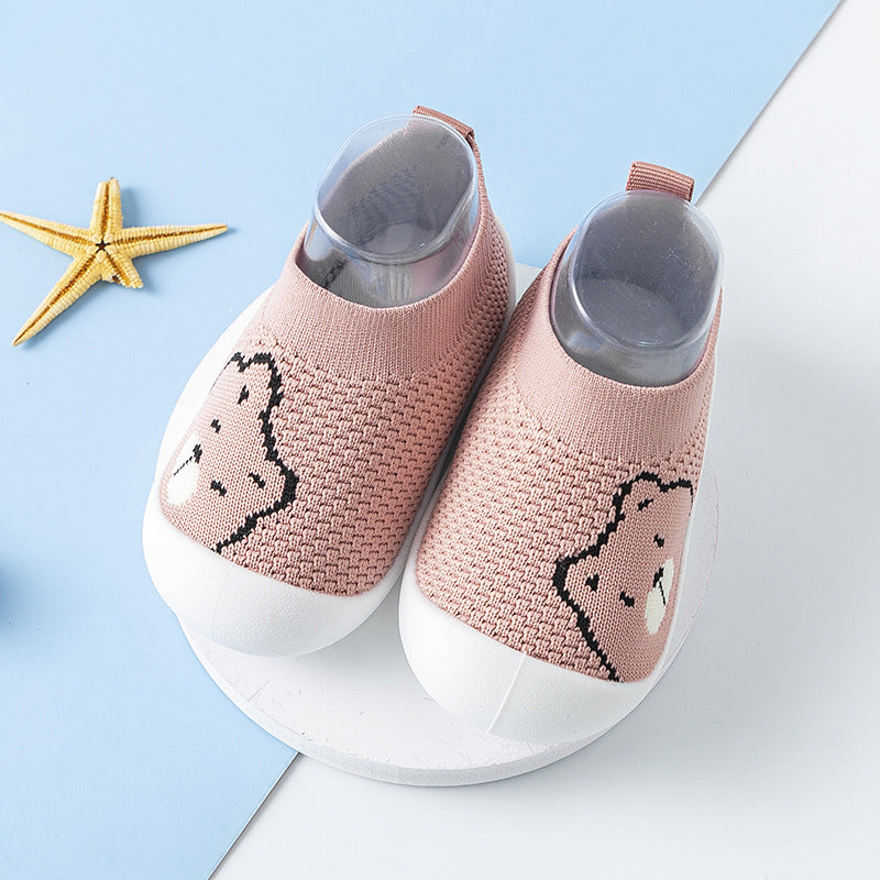 Baby Toddler Shoes Baby Shoes Children's Non-Slip Soft Bottom Breathable Anti-Kick Shoes And Socks For Men And Women 1-3 Years Old Cartoon Mesh eprolo