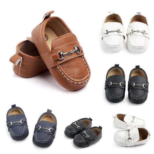 Leather baby boy shoes infant sneaker shoes newborn first walker soft soled toddler footwears for 0 -1year babiesобувь для малыш - Shello's Creative Boutique