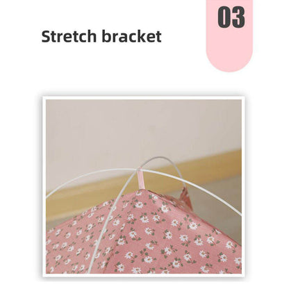 Striped Canvas Pet Teepee Tent - Cozy Indoor Bed for Cats & Dogs