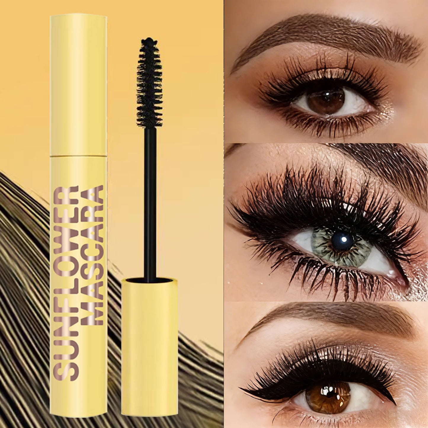 Slim Volume Mascara Black Waterproof Long-lasting Mascara Curls Up Long-Lasting Smudge-Proof Easy to Apply Unisex Eye Makeup - Shello's Creative Boutique