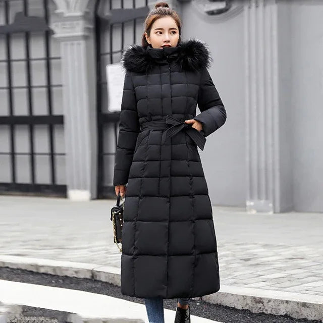 Slim Women Winter Jacket Cotton Padded Warm Thicken Ladies Coat Long Coats Parka Womens Jackets - Shello's Creative Boutique