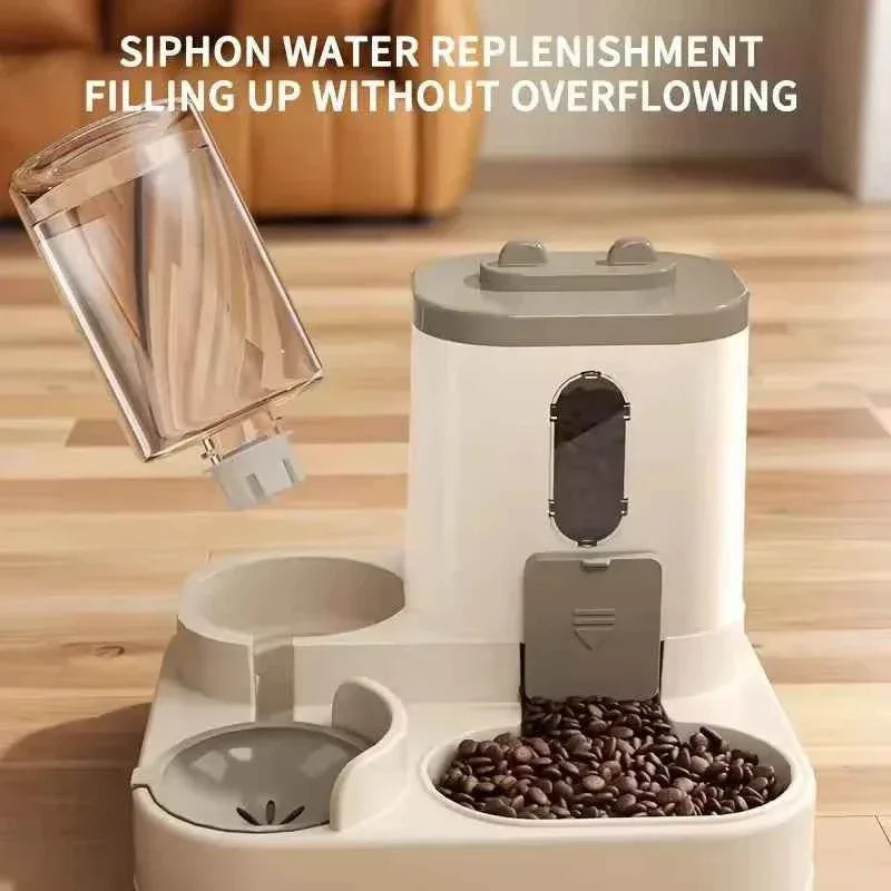 2-in-1 Automatic Pet Feeder & Water Dispenser - Large Capacity for Cats & Dogs - Shello's Creative Boutique