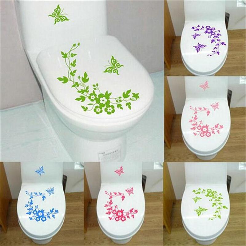 ZooYoo Decorative Butterfly Flower vine bathroom vinyl wall stickers home decoration 