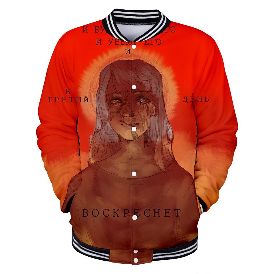 Sally face 3D jacket Hoodies New Hot Fall 3D baseball jacket Harajuku printing Sally face Baseball uniform Sweatshirt Men/Women eprolo