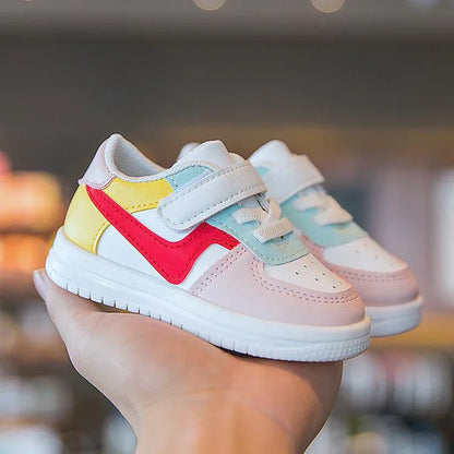 Baby Sports Sneakers – Soft Leather Flats for Stylish Little Steps - Shello's Creative Boutique