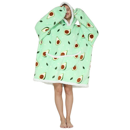 Homewear Plush Fleece Sherpa Blanket  Girls Sleepwear Homewear Fleece Warm Sherpa Blanket eprolo
