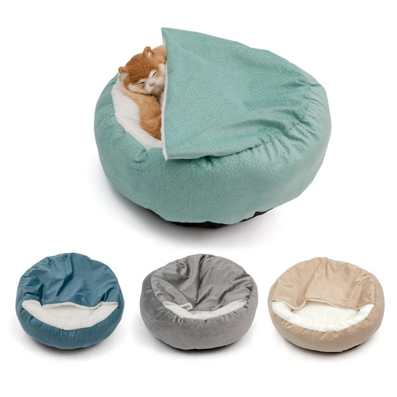 Super Soft Pet Cat Bed Plush Full Size Washable Calm Bed Donut Bed Comfortable Sleeping Artifact Suitable For All Kinds Of Cat Shello Creative Boutique