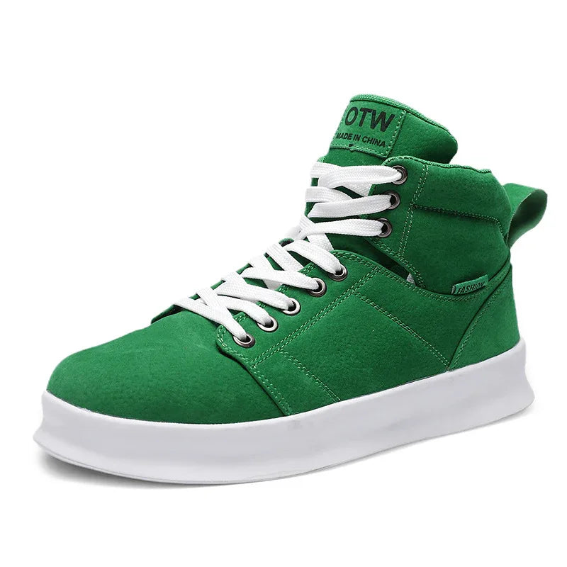 High top suede board shoes Air Force thick sole breathable sports student casual workwear shoes men - Shello's Creative Boutique