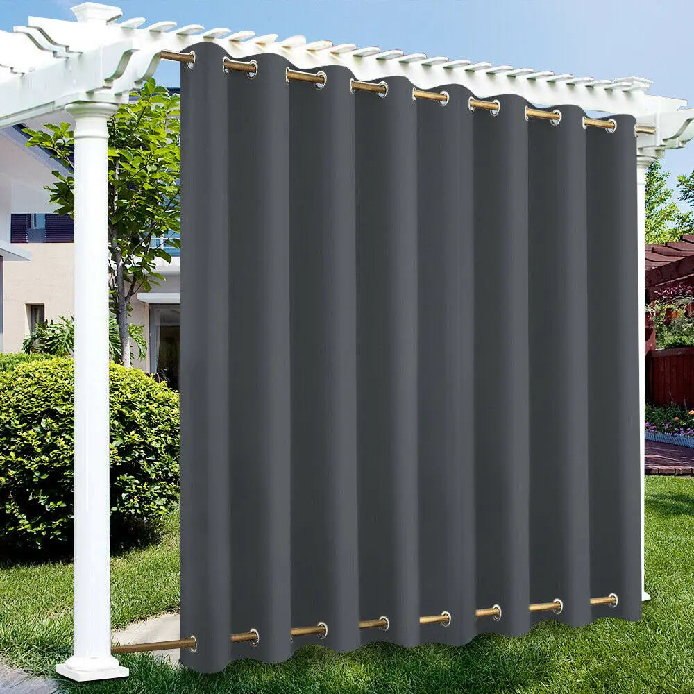 Outdoor Patio Curtains - Weighted Waterproof Blackout Drapes for Gazebo, Porch & Balcony - Shello's Creative Boutique