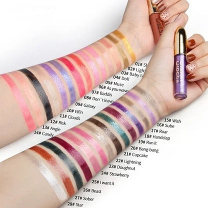 Lips Makeup Gloss Magic Lipstick Glitter Long Lasting Make Up Waterproof Metallic Liquid - Shello's Creative Boutique