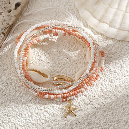 Mermaid Princess Shell Beads Waist Chain Beach Ocean Wind Waist Chain Starfish Body Chain - Shello's Creative Boutique