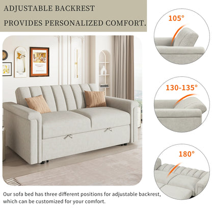 U_STYLE Convertible Soft Cushion Sofa Pull Bed - Shello's Creative Boutique