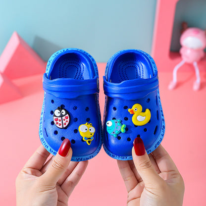 Baby Sandals Male Summer Toddler Cartoon 1-3 Years Old 2 Girls Hole Shoes Soft Bottom Non-Slip Baby Beach Sandals Shello Creative Boutique