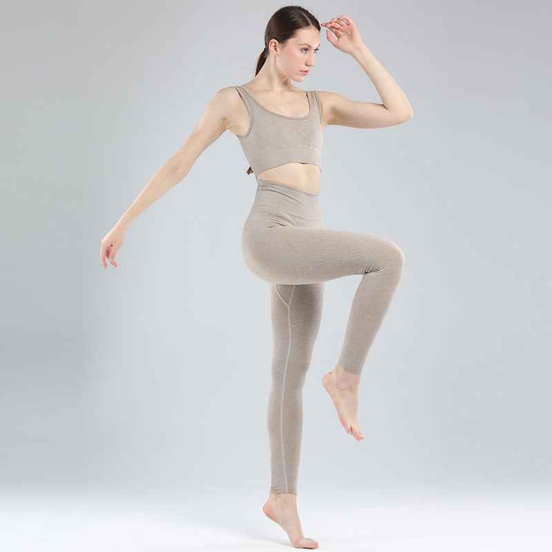 Women Gym Clothing High Waist Yoga Pants Tracksuit Fitness Clothing Two or Three-Piece Set