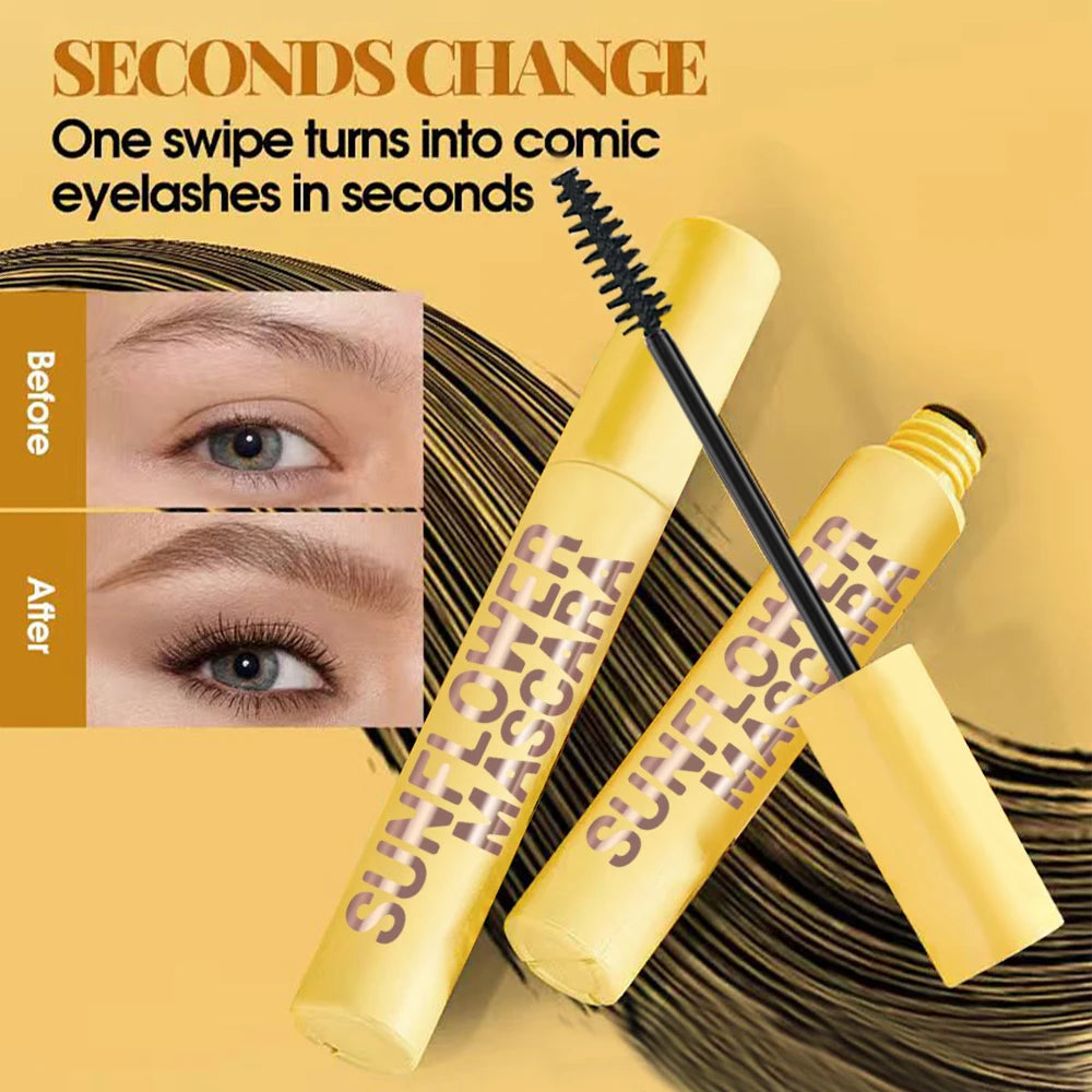 Slim Volume Mascara Black Waterproof Long-lasting Mascara Curls Up Long-Lasting Smudge-Proof Easy to Apply Unisex Eye Makeup - Shello's Creative Boutique