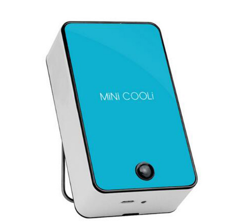 Mini Portable HandHeld Table Air Conditioner Cooler Cooling USB Rechargeable Battery Bladeless Fan eprolo