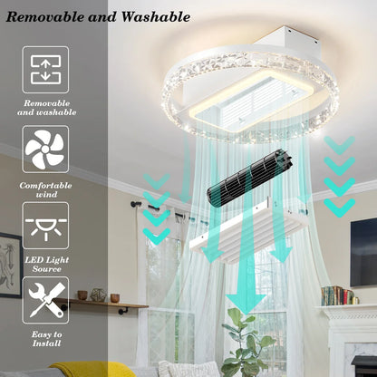 Bladeless Fan Lamp – Sleek, Modern Cooling & Illumination - Shello's Creative Boutique