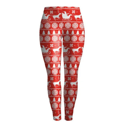 Women Christmas Leggings - Shello's Creative Boutique