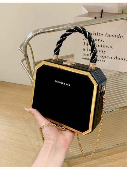 Shello's Creative Boutique – Fashionable Small Square Chain Crossbody Bag - Shello's Creative Boutique