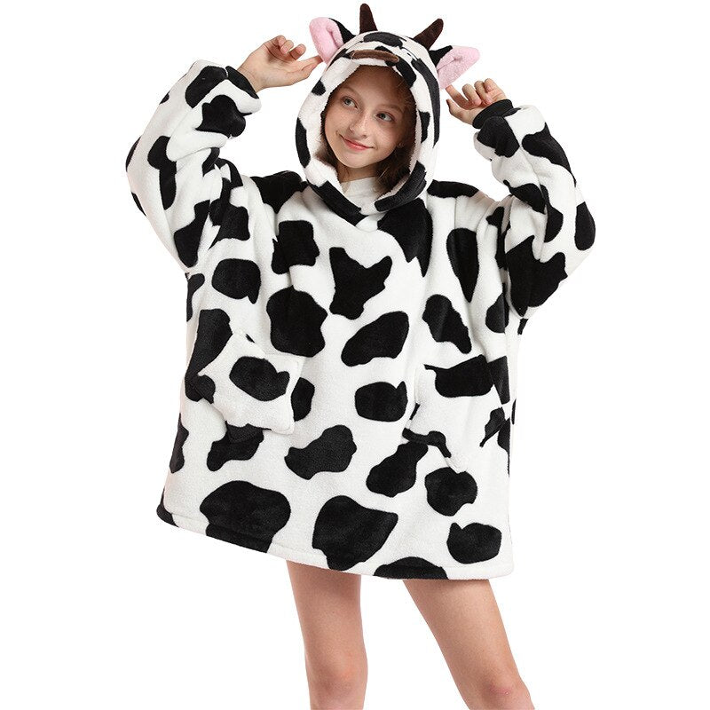Homewear Plush Fleece Sherpa Blanket  Girls Sleepwear Homewear Fleece Warm Sherpa Blanket eprolo