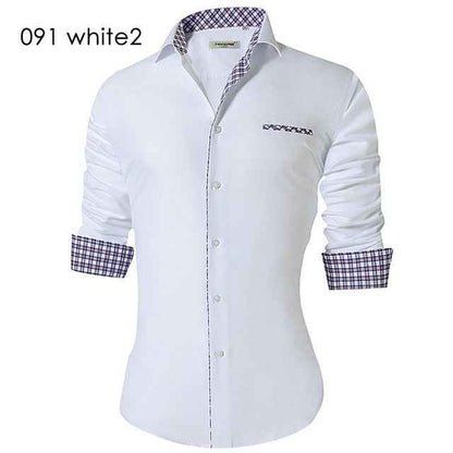 Men's Casual Shirt Slim Fit Casual Button Down Shirt Long Sleeve Formal Dress Shirts