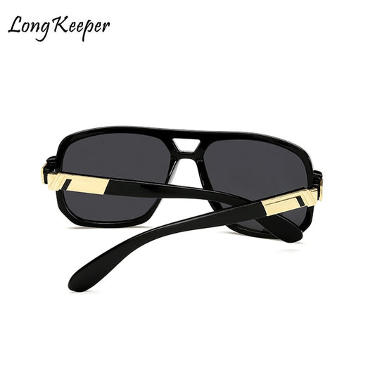 Long Keeper Square Sunglasses Men Luxury Brand Design Couple Lady Celebrity Flat Hot Women Sun Glasses Super Star Cool Eyewear Shello Creative Boutique