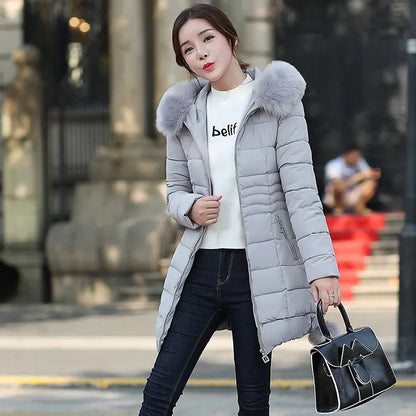 Faux Fur Parkas Women Down Jacket Winter Jacket Women Thick Snow Wear Winter Coat Lady Clothing Female Jackets Parkas - Shello's Creative Boutique