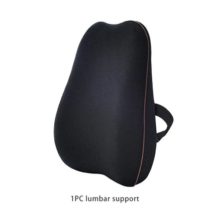 Summer Office Cushion Lumbar Back Support One Set Of Sedentary Gods Memory Foam Seat Cushion Chair Pad - Shello's Creative Boutique