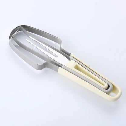 3-in-1 Watermelon Cutter Stainless Steel Fruit Carving Knife Multi-functional Melon Fork Slicer Tool for Camping Kitchen Gadgets - Shello's Creative Boutique