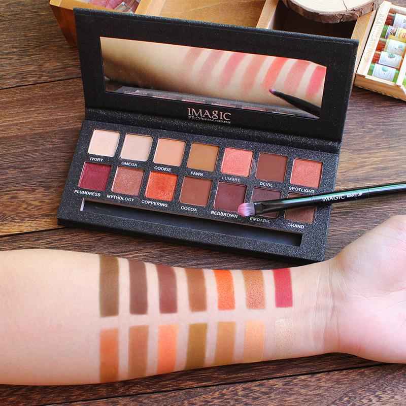 IMAGIC Matte Nude Eye Shadow Palette - 14 Color Cosmetics Collection