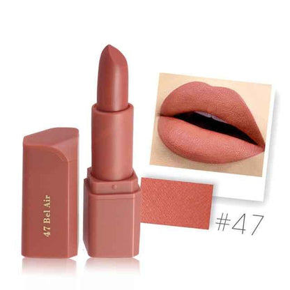 MISS ROSE Matte Waterproof Lipstick for Long-Lasting Nutritious Lips Makeup - Shello's Creative Boutique