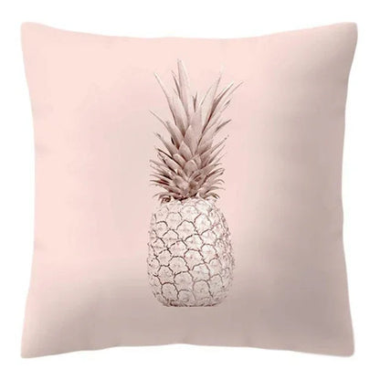 Rose Gold Pineapple Glitter Pillow Case - Glamorous 45x45cm Cushion Cover - Shello's Creative Boutique