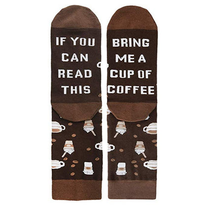 IF YOU CAN READ THIS” Autumn & Winter Mid Tube Socks – Cozy Cotton with Attitude