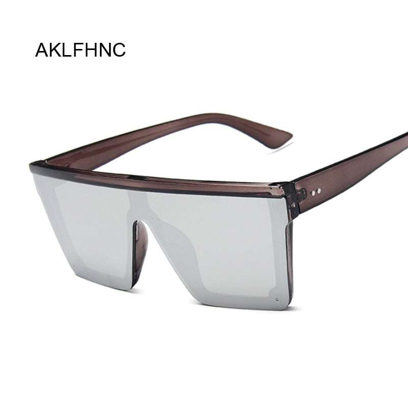 New Black Square Sunglasses Women Big Frame Fashion Retro Mirror Sun Glasses Female Brand Vintage Lady Lunette De Soleil Femme