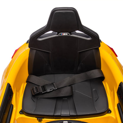 Yellow BMW M4 12v Kids ride on toy car 2.4G W/Parents Remote Control Three speed adjustable eprolo