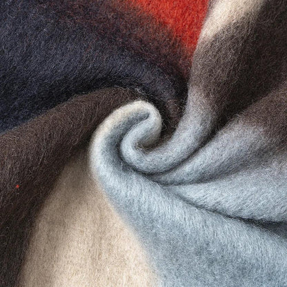 Scarf Women Men Winter Blanket Shawl Wraps Warm Mohair Scarves Geometry Print Cashmere - Shello's Creative Boutique