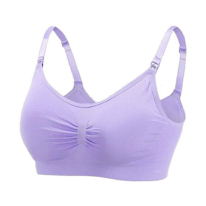 Seamless Plus Size Breastfeeding Bra Front Button Maternal Postpartum Bra - Shello's Creative Boutique